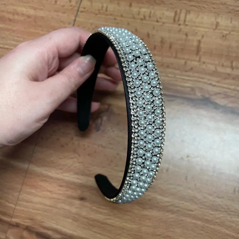 Pearl Rhinestone Headband